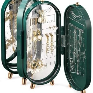 Green Aluminium Plated Jewellery Box - 1 Pc Storage Solution