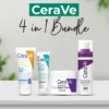Cerave 4 In 1 Skincare Kit Night Cream, Sunblock, Cleanser & Serum For Radiant Skin - Image 3