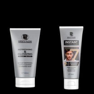 Men’s Glow Facewash Bundle – Facewash + Whitening Cream Combo Set