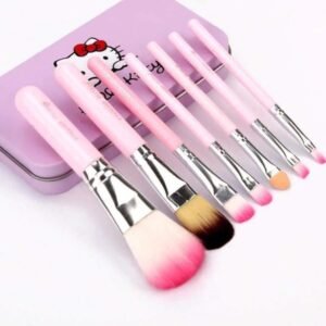 (pack Of 7) Hello Kitty Makeup Brush Set