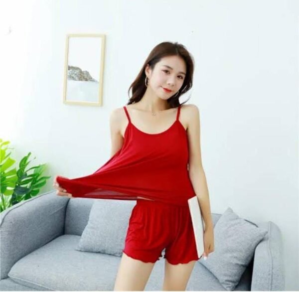 Cotton Jersey Plain Comfortable And Lightweight Camisole Set