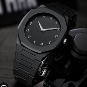 Full Black Aura Quartz Watch – Lightweight Design, , Premium Quality & Finish – Best Quality Analog Watch For Boys – Watch For Men | Full Black Color Watch